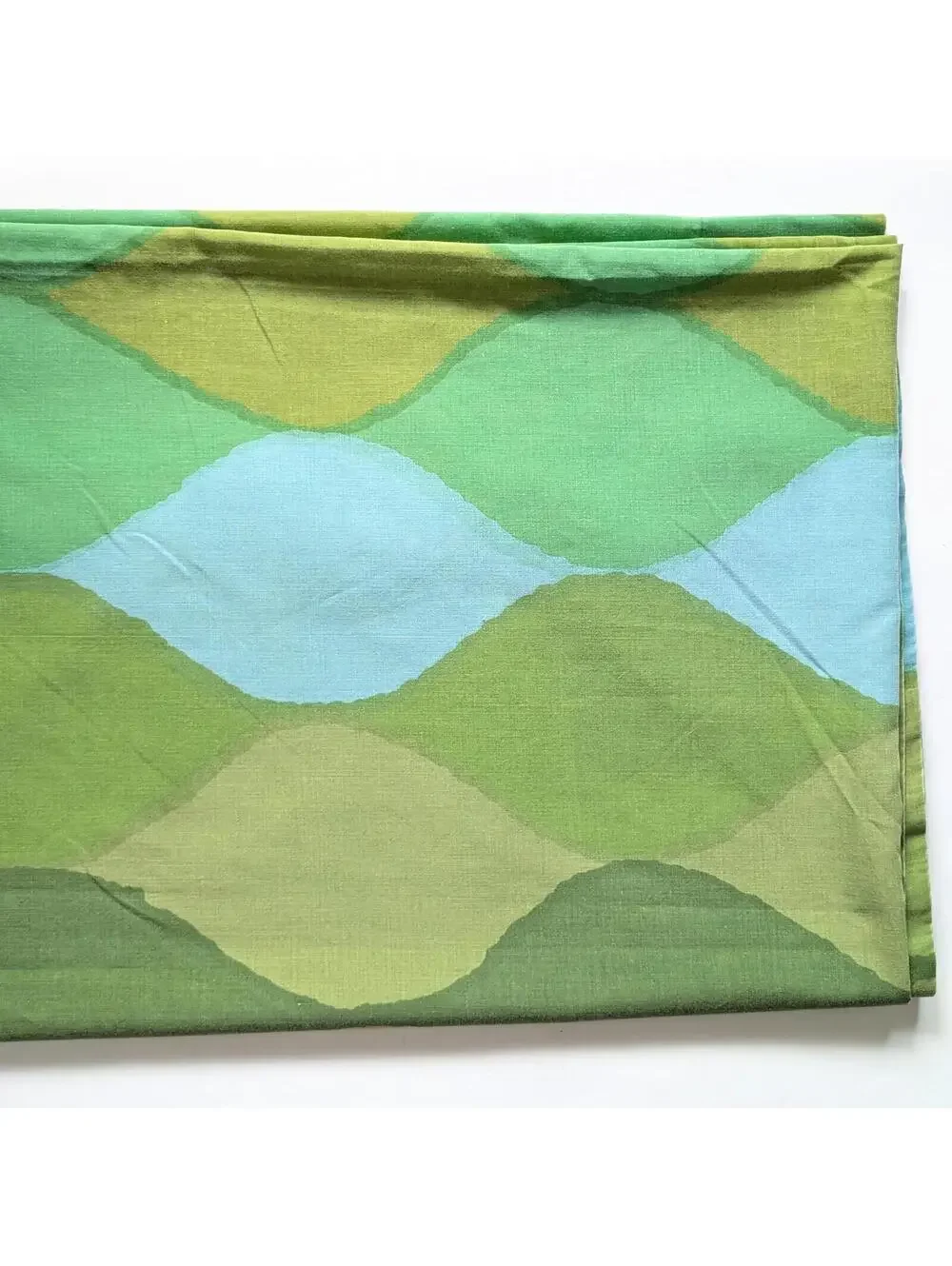 Vintage Cannon Seven Seas Full Flat Sheet - Wave Pattern